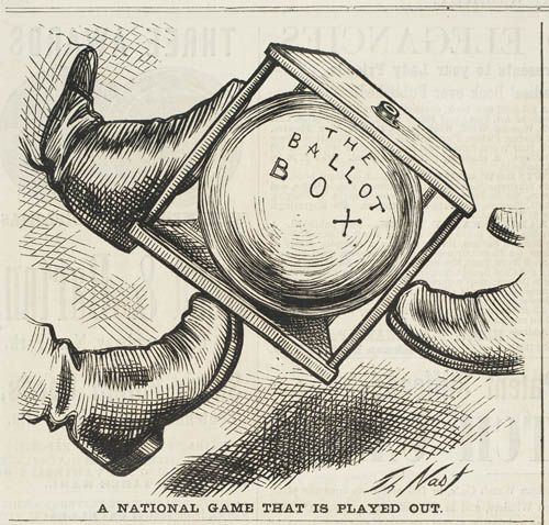 A National Game That is Played Out. Engraving