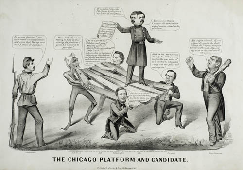 The Chicago Platform and Candidate Lithograph