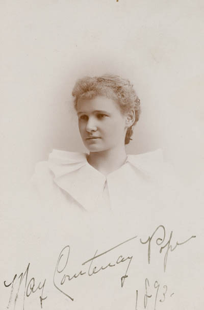 May Courtenay Pope (later Cranston) Cabinet card