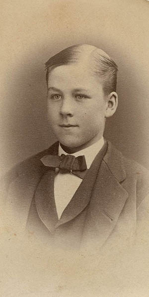 Unidentified male boarding student Carte de visite