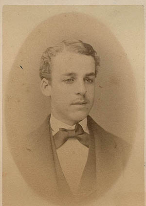 Unidentified male boarding student Carte de visite