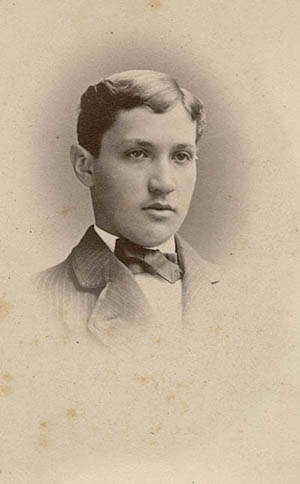 Unidentified male boarding student Carte de visite