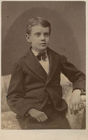 Unidentified male boarding student Carte de visite