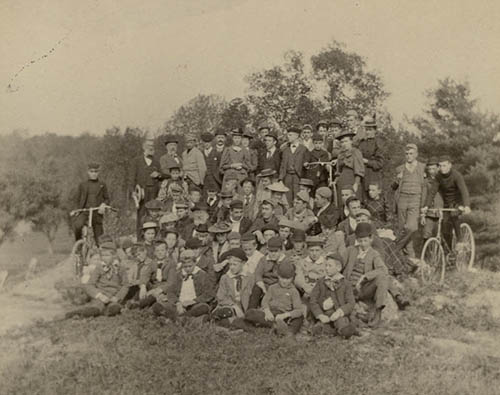 Picnic at the Allen homestead, Medfield, Mass. Photograph