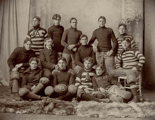 Football team, including Edwin Bjorne Nielsen Photograph