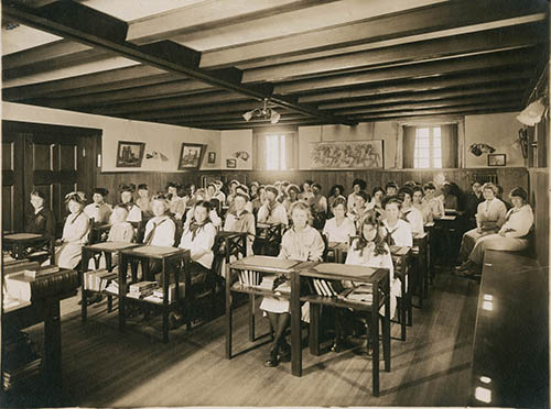 Misses Allen School teachers and students Photograph