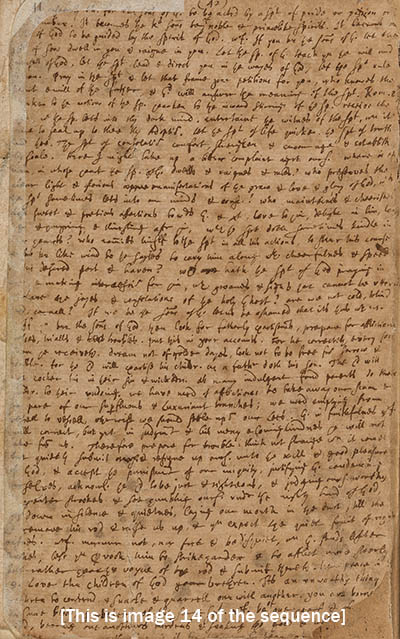 John Eliot sermon notes II, 1648 Manuscript