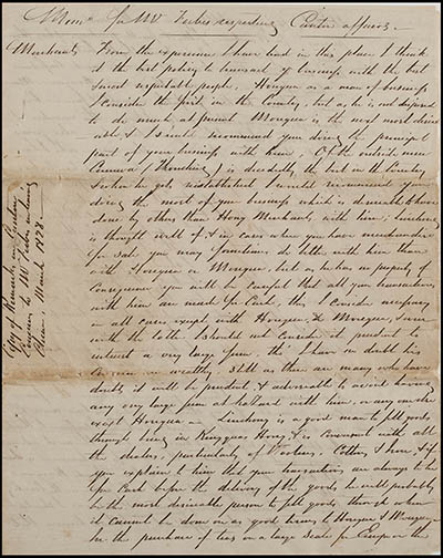 Memorandum on Guangzhou Affairs, 21 March 1828, by John P Cushing Manuscript