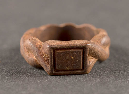 Wooden ring carved by a Union prisoner at Libby Prison Wood