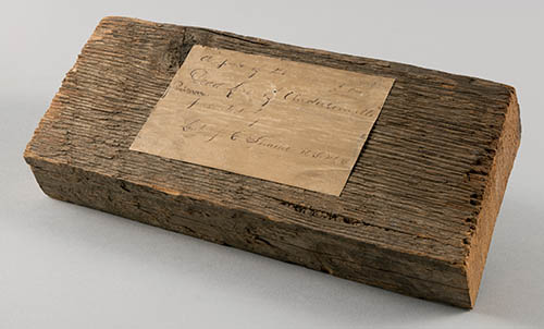 Piece of wood from Andersonville Prison 