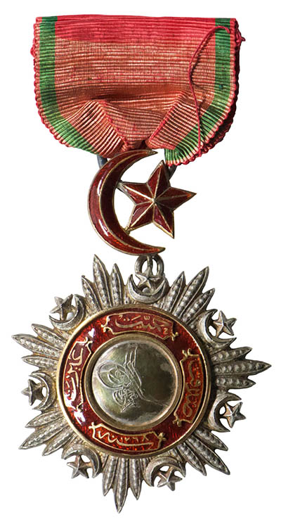 Order of the Medjidie, Fifth Class, Chevalier, 1855 Silver badge