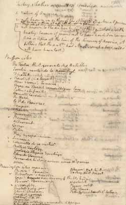 Notes about animals, compiled by Thomas Jefferson 