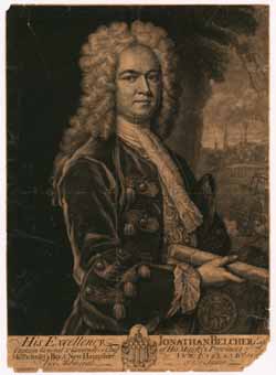 His Excellency, Jonathan Belcher, Esqr. Mezzotint engraving