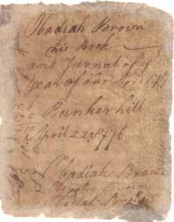 Obadiah Brown diary, 1776-1777 