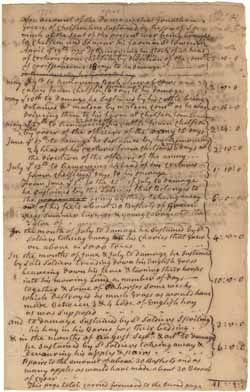 Account of damages done to Jonathan Green during the Siege, [7 May 1776] 