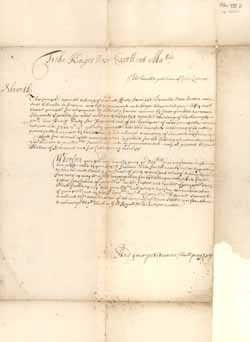 Petition of John Leverett to Charles II, circa 1661 