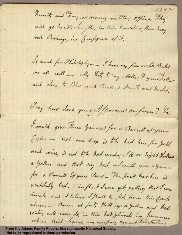 Letter from John Adams to Abigail Adams, 22 May 1777