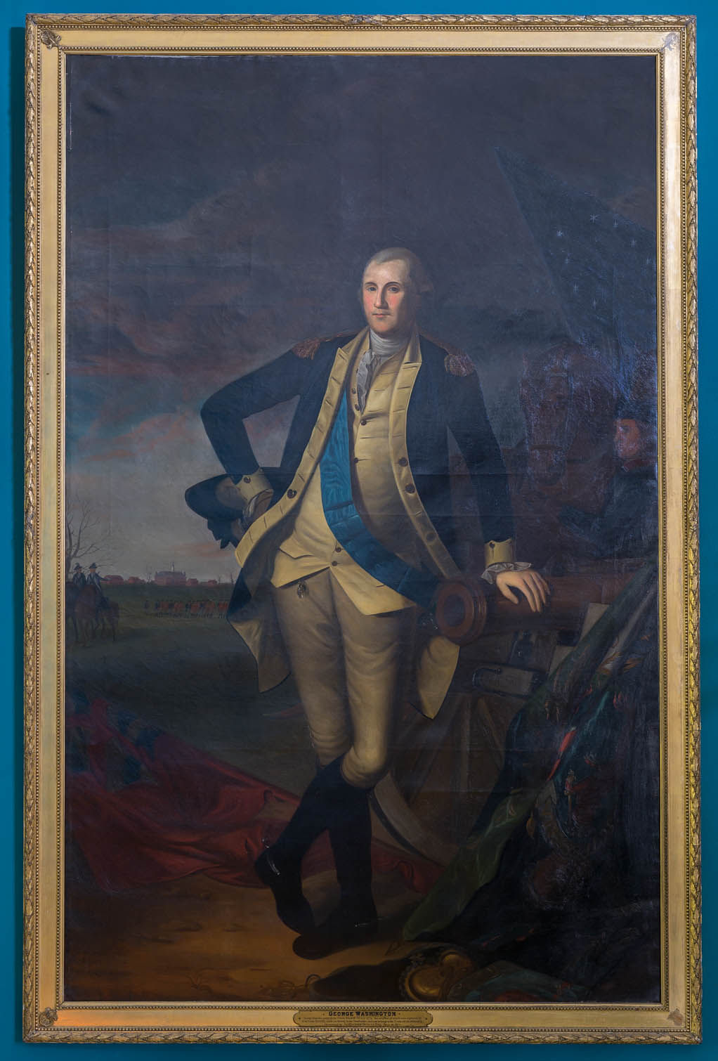 George Washington. Portrait by Mr.Vivian after Charles Willson Peale.