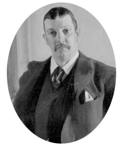 This portrait depicts Richard Middlecott Saltonstall (1859-1922)