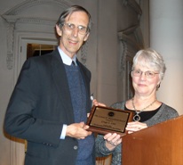 Gregg Lint accepting the Butterfield Award